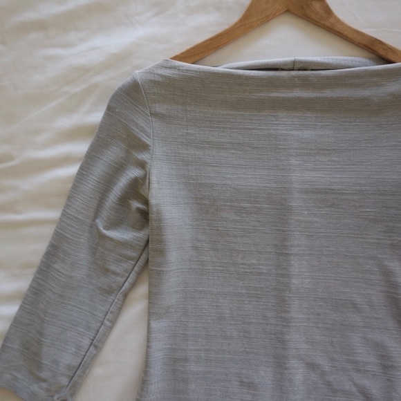 Grey/silver quarter sleeve dress - Picture 4 of 8